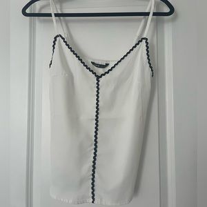 White and black camisole